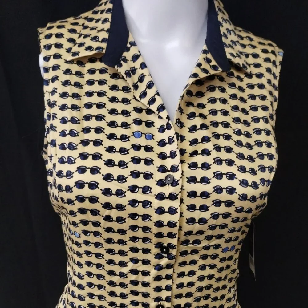 Nic+Zoe Women's Yellow/Black Dress/Midi Sz XS SKU 3932 - Picture 3 of 8